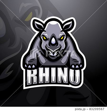 Rhino esport mascot logo design Rhino esport mascot logo design 83209567