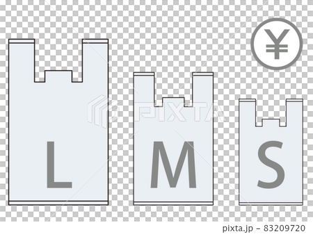 Disposable paid shopping bag image illustration Disposable paid shopping bag image illustration 83209720