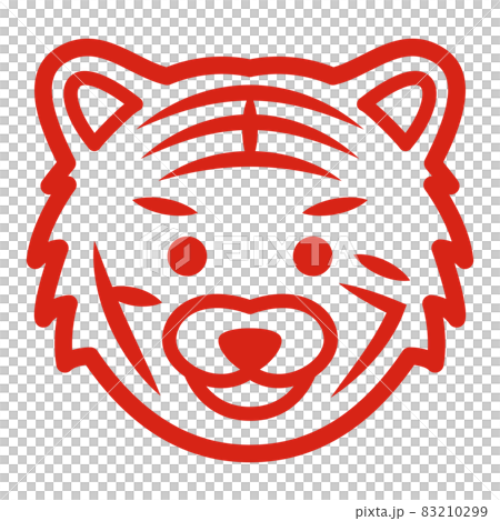 老虎字符矢量圖 83210299