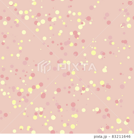 Seamless pattern from multicolored confetti. Colored circles on a pink background. Vector EPS10. 83211646