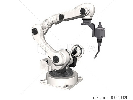 スポット溶接用　溶接用　産業用ロボット(3DCGイメージ) 83211899