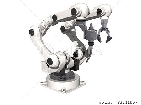 溶接用　ロボットハンド　双腕仕様　産業用ロボット(3DCGイメージ) 83211907