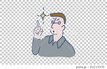 戴眼鏡的男士說明簡單扁平的人 戴眼鏡的男士說明簡單扁平的人 83213570
