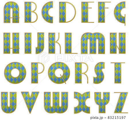 Vector stylized alphabet Vector stylized alphabet 83215197