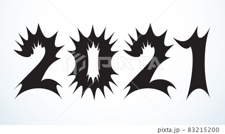 Vector drawing font isolated on white background Vector drawing font isolated on white background 83215200