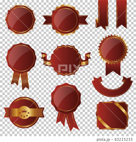 Emblem and ribbon material set 83215233