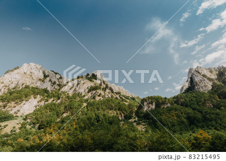 A view of the accursed mountains in the Grebaje Valley. Prokletije, also known as the Albanian Alps and the Accursed Mountains, is a mountain range on the Balkan peninsula, extending from northern 83215495