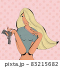 Girl with gun 83215682