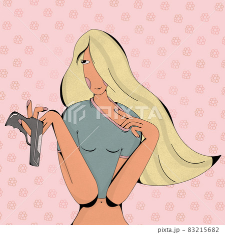 Girl with gun Girl with gun 83215682