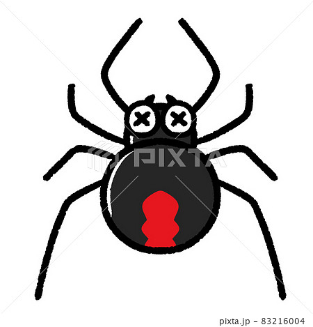 嫌がっているセアカゴケグモのキャラクター 83216004
