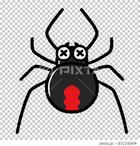 嫌がっているセアカゴケグモのキャラクター 83216004