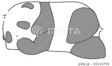 ねころぶ赤ちゃんパンダ(灰色) ねころぶ赤ちゃんパンダ(灰色) 83216756
