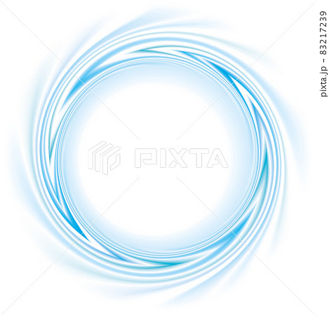 Vector frame with spiral curl the blue bands 83217239
