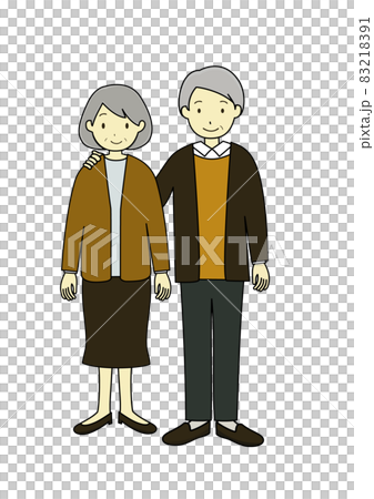 一對好年長夫婦的插圖 83218391
