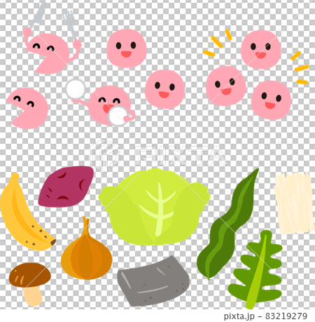 Prebiotics and good bacteria characters 83219279