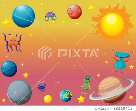 A banner outer space scence background 83219415