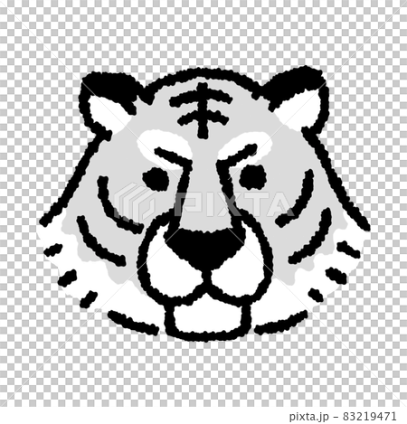 New Year's card material for the year of the tiger (white tiger) New Year's card material for the year of the tiger (white tiger) 83219471