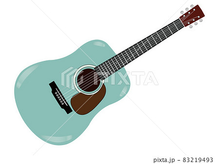 アコースティックギターのイラスト素材