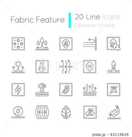 Cotton icon isolated contour symbol Royalty Free Vector