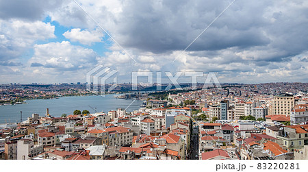 Top view from Galata Tower in Istanbul 83220281