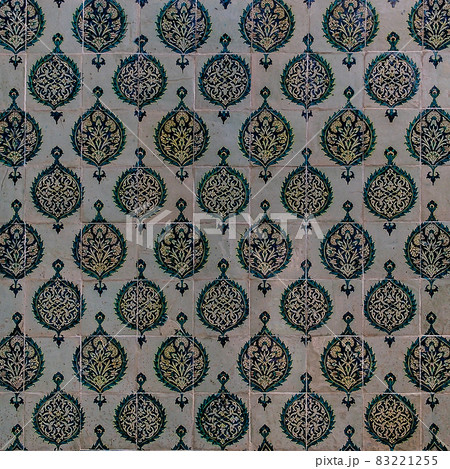 The texture of the ceramic tiles in the oriental style. The texture of the ceramic tiles in the oriental style. 83221255