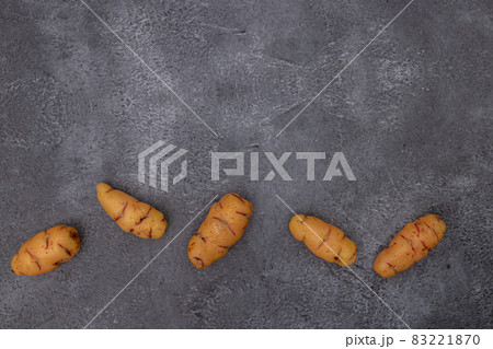 Group of ollucos, tuber used in Peruvian cuisine 83221870