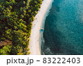 Top down view of tropical landscape 83222403