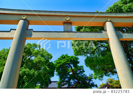 明治神宮の鳥居(東京都渋谷区) 明治神宮の鳥居(東京都渋谷区) 83225785