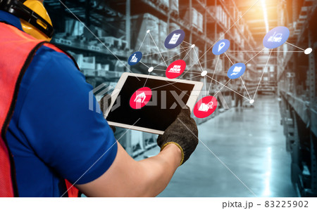 Smart warehouse management system with innovative internet of things technology Smart warehouse management system with innovative internet of things technology 83225902