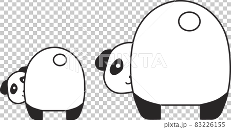 熊貓親子臀部 83226155