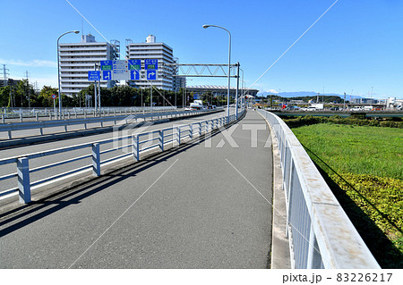 ワールドカップ大橋より新横浜大橋、横浜国際総合競技場方面を望む(神奈川県横浜市)【2021.10】 83226217
