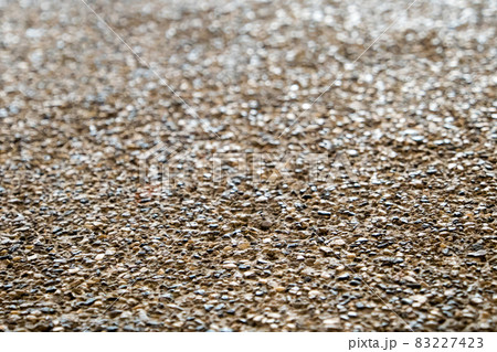 Texture of the exposed aggregate finish flooring 83227423