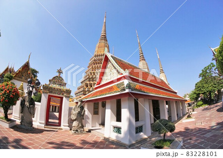 Temple, "Wat Pho" in Bangkok, Thailand Temple, "Wat Pho" in Bangkok, Thailand 83228101