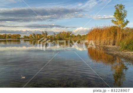 calm lake at sunset in northern Colorado calm lake at sunset in northern Colorado 83228907