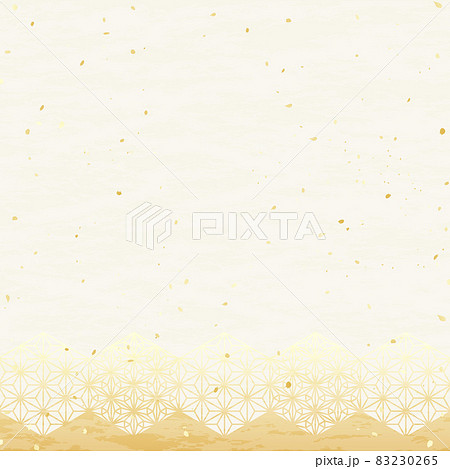 麻の葉模様　和風背景素材 83230265