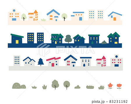 いろいろな家のライン 83231192