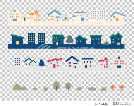 いろいろな家のライン 83231192
