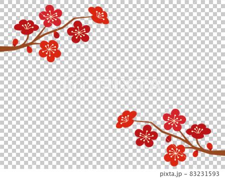 Plum illustration card with plenty of copy space Plum illustration card with plenty of copy space 83231593