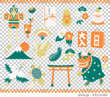 新年的插圖集 83232480