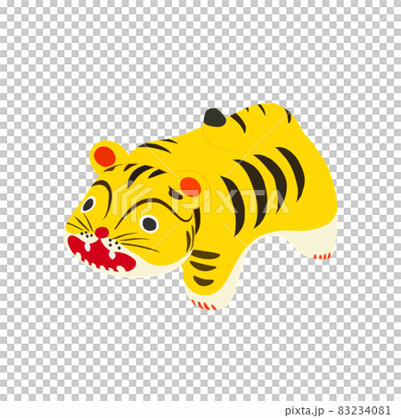 可愛的老虎新年素材 ――透明背景――剪下來 可愛的老虎新年素材 ――透明背景――剪下來 83234081