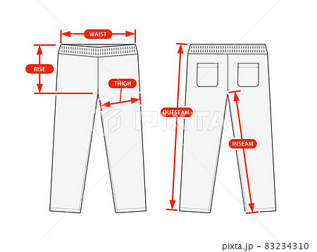 Long trousers jersey / sportswear / training - Stock Illustration  [83234310] - PIXTA