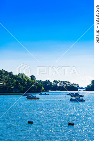 日本三景　松島　縦構図 83235586