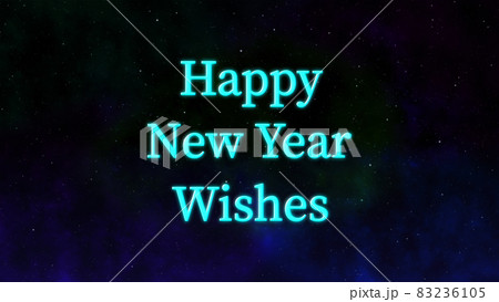 Happy New Year 英語 年賀 新年 テキスト ハッピーニューイヤー Cg 壁紙 背景のイラスト素材
