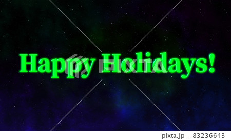Happy Holidays　ハッピーホリデー　テキスト　素材　年末　背景　壁紙　メッセージカード 83236643
