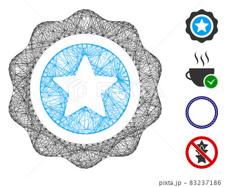 Hatched Reward Seal Vector Mesh 83237186