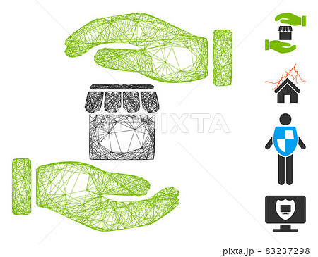 Net Real Estate Insurance Hands Vector Mesh Net Real Estate Insurance Hands Vector Mesh 83237298