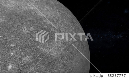 水星　Mercury　マーキュリー　宇宙　惑星　3D　CG　背景　壁紙 83237777