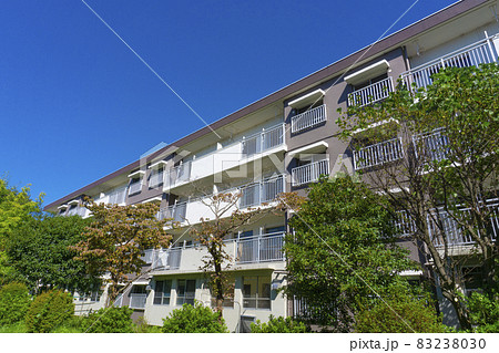 昭和に建てられた古い団地_b_01 昭和に建てられた古い団地_b_01 83238030