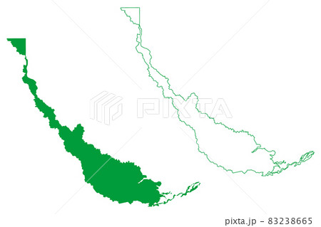 Nhamunda municipality (Amazonas state, Municipalities of Brazil, Federative Republic of Brazil) map vector illustration, scribble sketch Nhamunda map 83238665