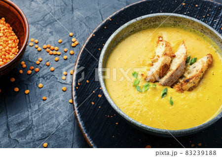 Lentil cream soup Lentil cream soup 83239188